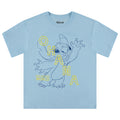 Disney Ladies Lilo and Stitch Shirt - Ladies Classic Lilo and Stitch Front and Back Tee Lilo and Stitch T-Shirt (Freshwater Small)